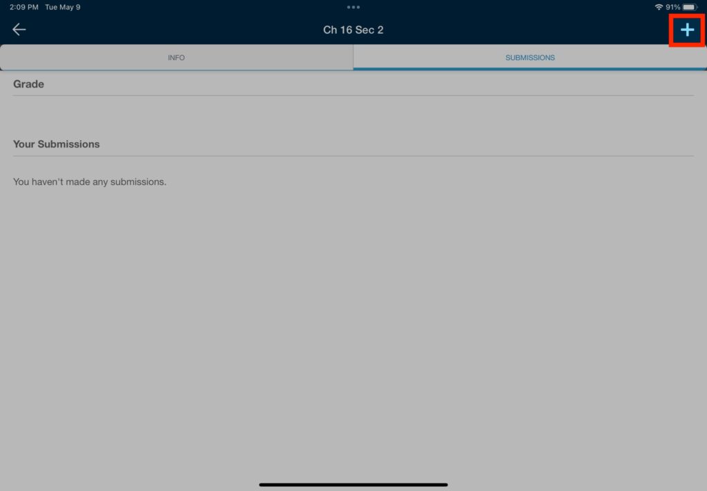 How do I take and submit a photo to an assignment within the Schoology ...